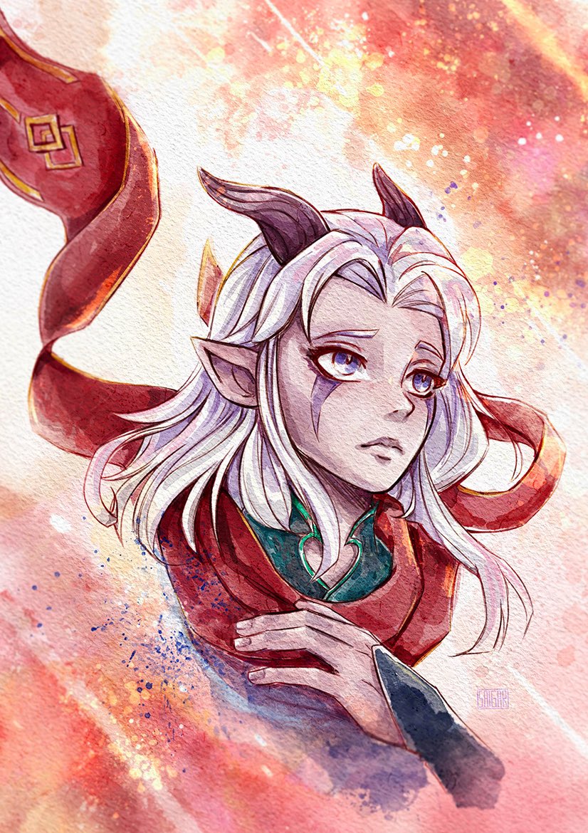 Rayla with Callum’s scarf was one of the funniest yet most adorable Rayllum moments imo✨

#tdpart #TheDragonPrince <a href="/thedragonprince/">The Dragon Prince</a>