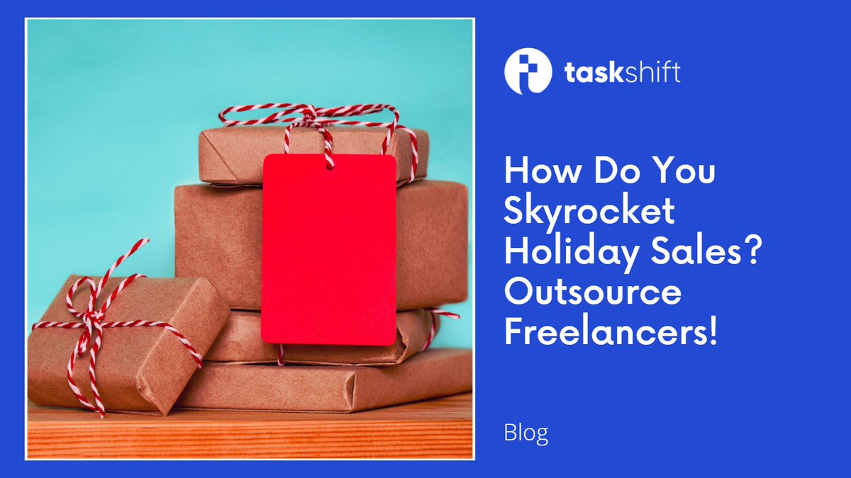 TaskShift_'s tweet photo. The #holidayseason is a tough time of the year for #SmallBusiness owners, especially those operating in the eCommerce industry. Hiring a #freelancer is a smart thing small business owners can do, to boost sales and manage work. 
To know more read our blog: https://t.co/RyQNUDFd8o https://t.co/y3Iyp4GcC2
