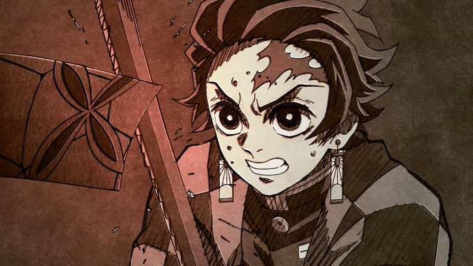 竈門炭治郎vs堕姫 戦闘中を描いたイラストが緊張感たっぷり ファン かっこよかったよ炭治郎 ニュース Abema Times