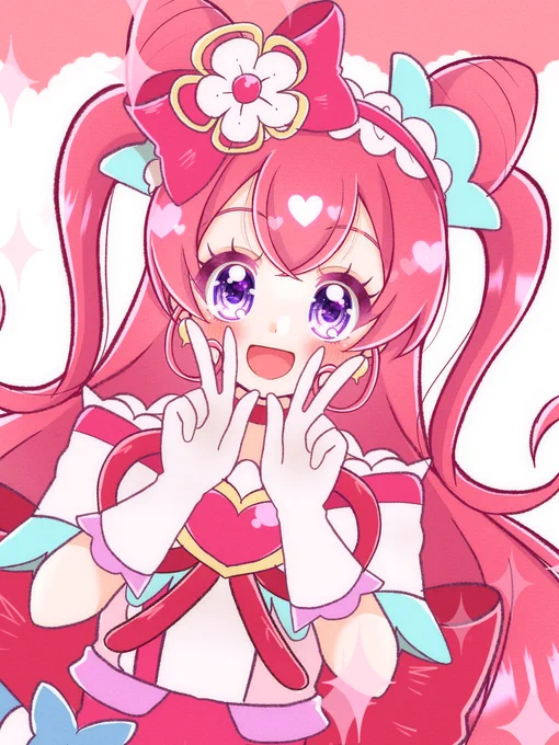 【デリシャスパーティ♡ プリキュア】
キュアプレシャスらくがき!デザインかわいい〜💞 