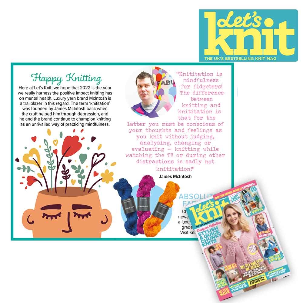 knitmcintosh's tweet image. Simply humbled to be one of 20 to watch in Let's Knit Magazine.⁠
⁠
Do watch...  We have some FABULOUS things coming this year....  ⁠
⁠
knitmcintosh.com 

#knitmcintosh⁠
#mindfulknitting⁠
#coming soon⁠
#knititation
