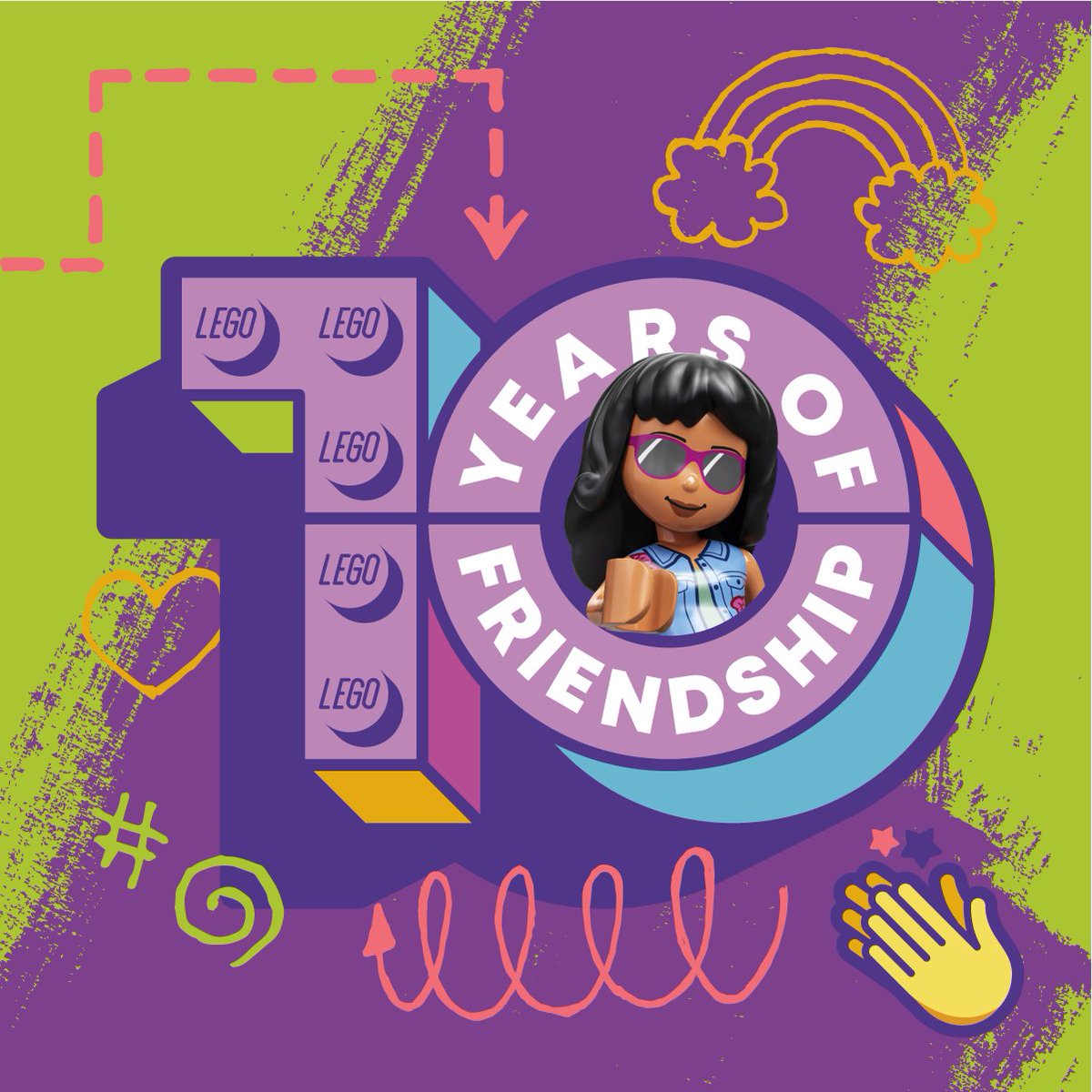 LEGO_Group's tweet photo. Happy 10th Birthday LEGO Friends! It seems like only yesterday that our wonderful adventures in Heartlake City first began! 🎉🎂 

#LEGOFriends #LEGO #LEGOBirthday https://t.co/2zOm1N6DqD