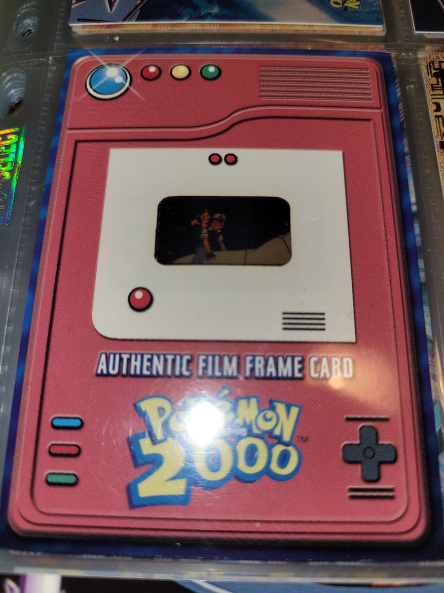 pokemon authentic film frame card 2000 AUTHENTIC 35MM FILM FRAME FROM POKEMON: THE MOVIE 2000 PSA 7