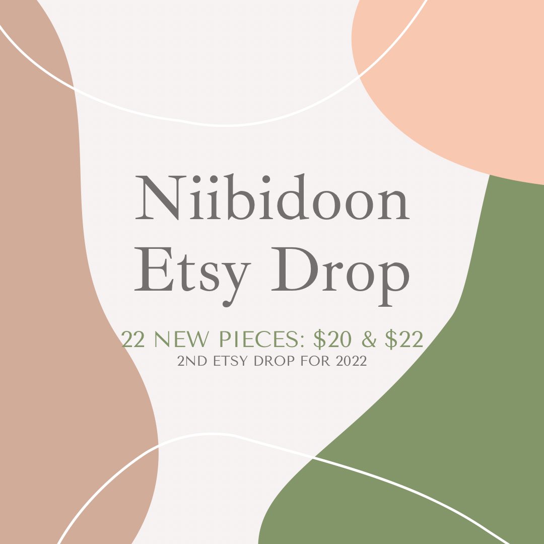 Etsy drop tonight 5pm cst, 22 new pieces priced at $20 or $22 for my 2nd drop of 2022