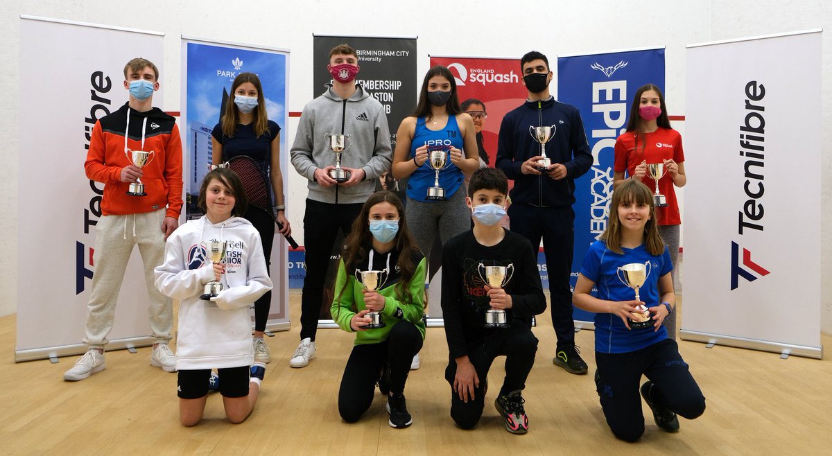 englandsquash's tweet image. Huge congratulations to the 2022 AJ Bell British Junior champions who were crowned in #Birmingham today! 👏