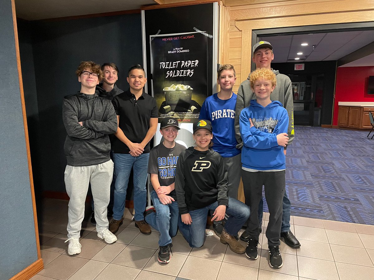 BradyDom717's tweet photo. Wow! The second screening for #toiletpapersoldiers was fantastic! Thank you to everyone who came out and attended! I’m still pinching myself that this all started about a year ago with some friends and a script I wrote, and it turned into this! https://t.co/vladeipEws