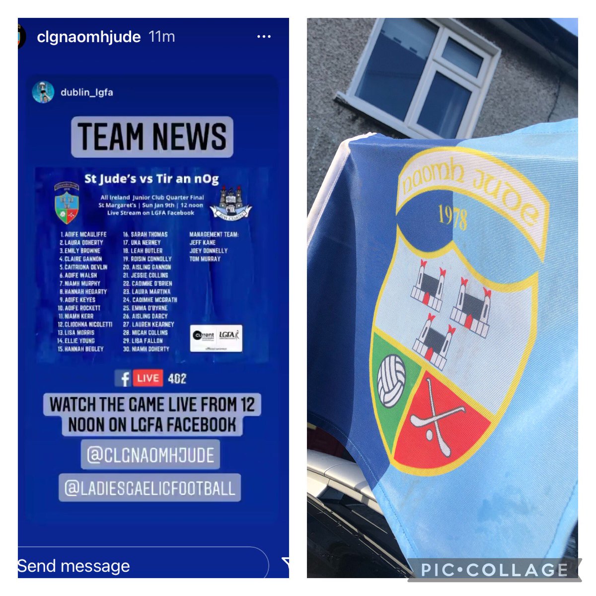 Great day supporting <a href="/clgnaomhjude/">CLG Naomh Jude</a> Ladies junior Footballers-amazing players/role models&amp;result-Next up-All Ireland SemiFinal.What I love is seeing next generation of Naomh Judes Stars looking up to their heroes #SeeHerBeHer <a href="/dublinladiesg/">DublinLGFA</a> <a href="/Quillsen_Rez/">Quillsen Estate Agents</a> <a href="/AoifeWalsh3/">Aoife Walsh</a> <a href="/FBCatering1/">F&B Catering</a>