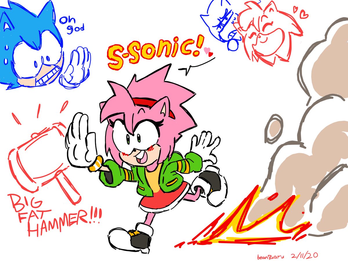 Sonic and Amy designs 