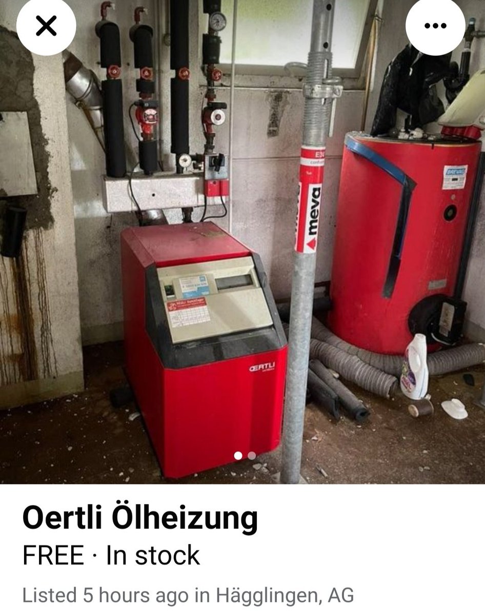 Zugreifen! Gratis Ölheizung! ✌️😅