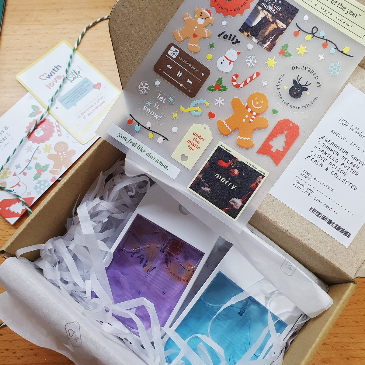 cmykpaw's tweet photo. packagingนี้คือที่สุดแล้ว🎄 @withlovestay_ 
#rvwithlove https://t.co/S05sNRuEka