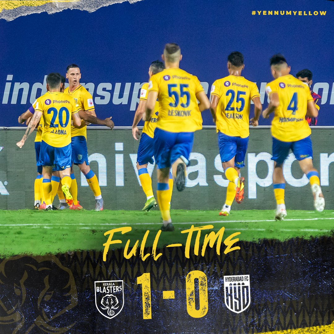 AJ_Star_21's tweet photo. Kerala Blasters...
The table toppers of ISL 💛
#KBFC
#ISL https://t.co/EQ5e7hfz02