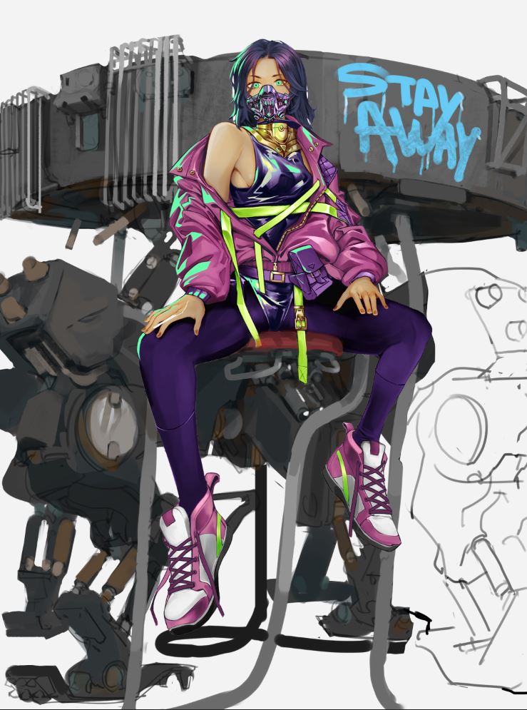 SneakPeak, collab in progress with <a href="/yukimpoi/">yukimpoi</a> .Availble soon @withFND 
#sneakpeek #Collaboration #withFND #mecha #girl