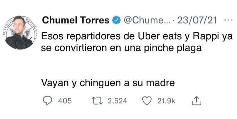 ¿Qué sentirá <a href="/RappiMexico/">Rappi México</a> ahora que se enteró que su contratación estrella 🤡 le mentaba la madre a sus repartidores?