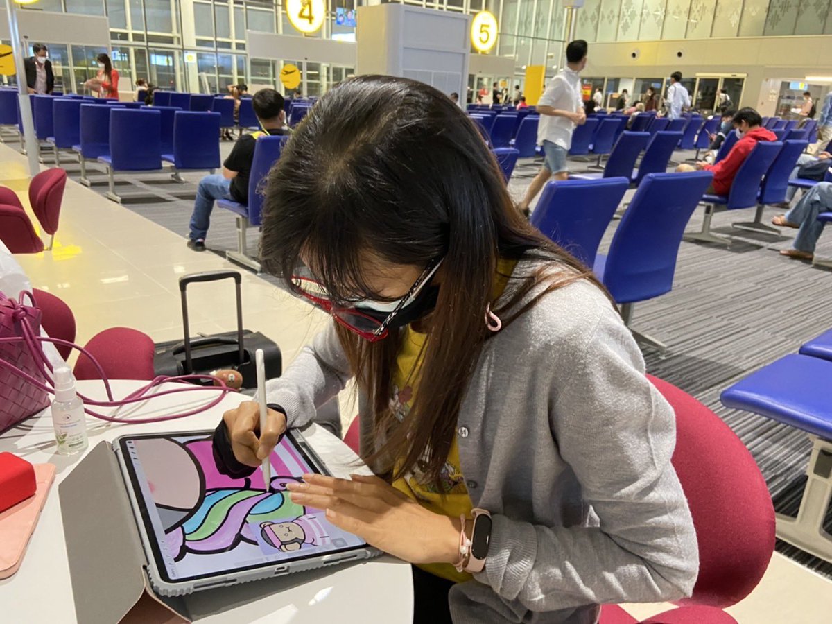 Just finished my art on <a href="/CoolApeClub/">The Cool Ape Club</a> art competition, unfortunately it is not on time. Chat room in Discord has closed. I was working on my Cool ape at the airport while I am traveling. Can you let me in?
#coolapeclub #NFTCommumity