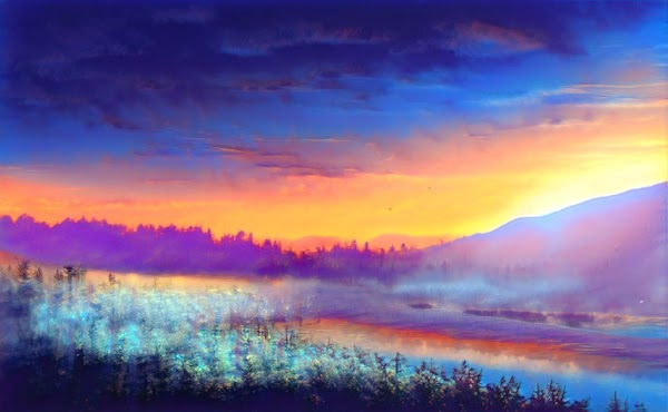 ED4NT3's tweet photo. Rainbow fog #NFT  is one of my favourite paintings. It's a very nice painting and I had a lot of work with it. https://t.co/6GnT1Pa1xu