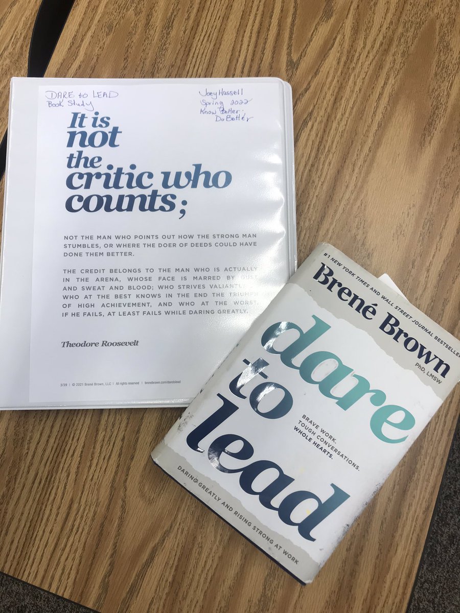 hassell_joey's tweet photo. The first week of spring semester 2022 brought an increase in 🦠 cases & 2 ❄️ days cancelation as well as @HaywoodSchools’ #KnowBetterDoBetter team diving into @BreneBrown’s #DaretoLead book study. Look forward to this work ahead. #permissionslips #containerbuilding #culturework https://t.co/bvJ8sO5aQI