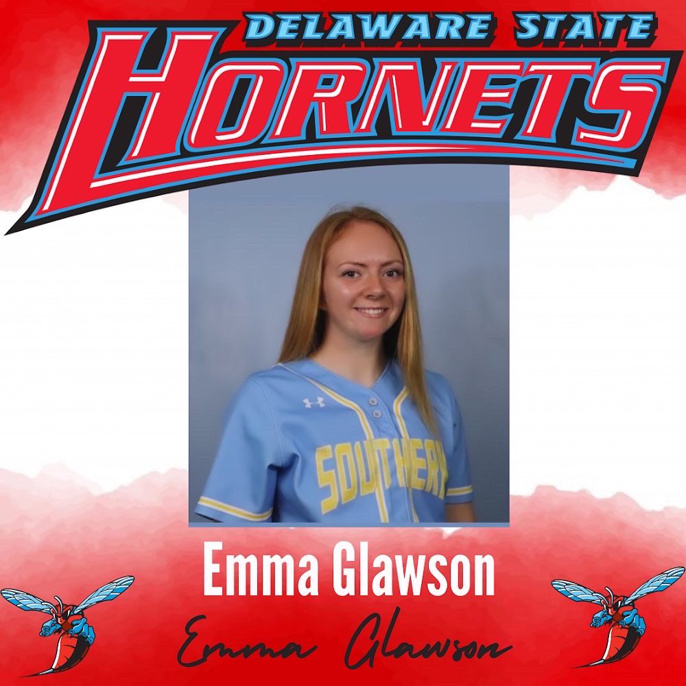 DelStSB's tweet photo. 🚨HORNET ALERT🚨HORNET ALERT🚨HORNET ALERT🚨 
Welcome @EmmaGlawson to #DSUSB! 
@CoachStockdale2 @CoachSgro324 @CoachGregE https://t.co/5EfVFwGFUM