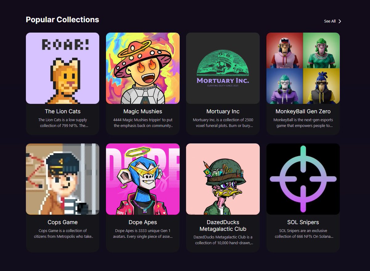 In less than a day after release, we are already on Magic Eden's popular collection page! 🚀