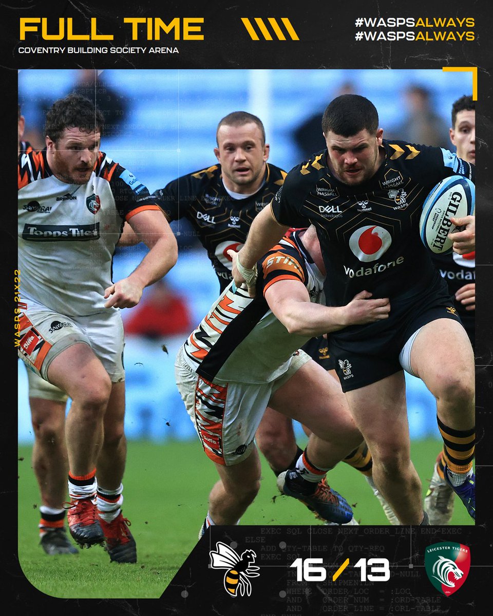 Just like that!

🐝  16 - 13  🐯