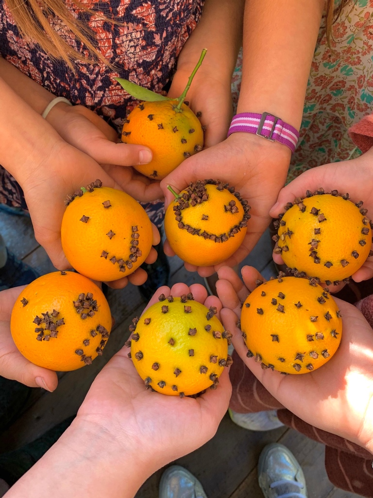 GroundEducation's tweet photo. More citrus smiles over at Los Cerritos & Maple Village! ๐๐
#orange #pomanders #groundeducation #inthegarden #gardeneducation #nature #garden #thinkexploreconnect #think #explore #connect https://t.co/iFMhIojgpV