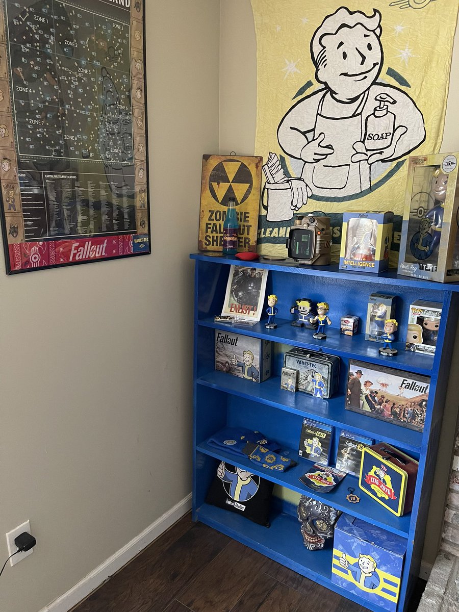 Just finished Fallout shelf with wife all that’s missing is a power armor helmet ;) wanna help out? <a href="/DCDeacon/">Pete Hines</a> <a href="/bethesda/">Bethesda</a>