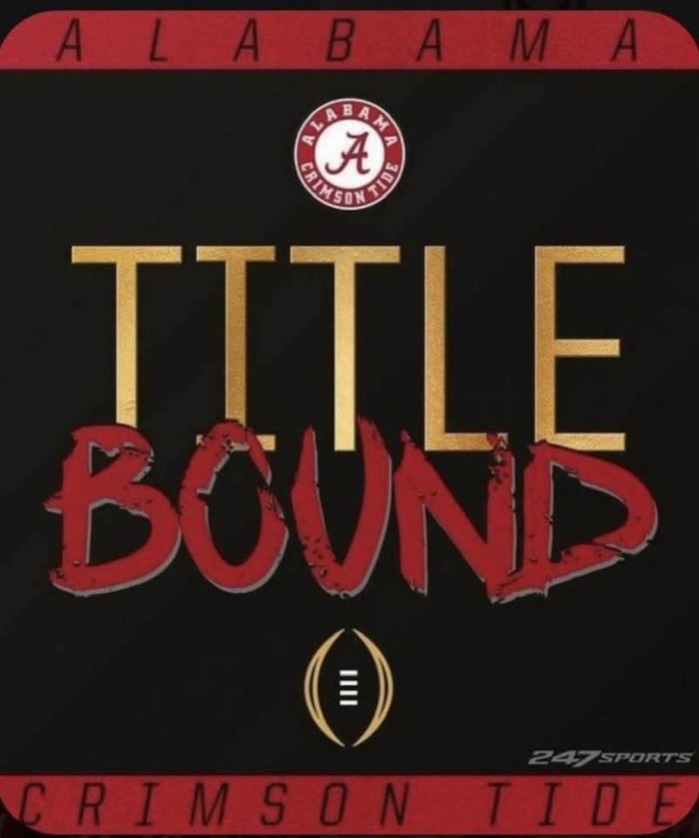 Get Up! It’s the day to show those Dawgs who’s the champion! Let’s go Bama! #RollTide #TitleBound