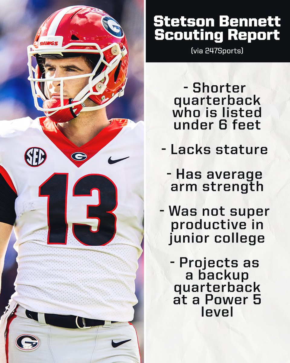 SECNetwork's tweet photo. Keep doubting Stetson Bennett. 

He'll keep proving you wrong. https://t.co/r9tNy54vKJ