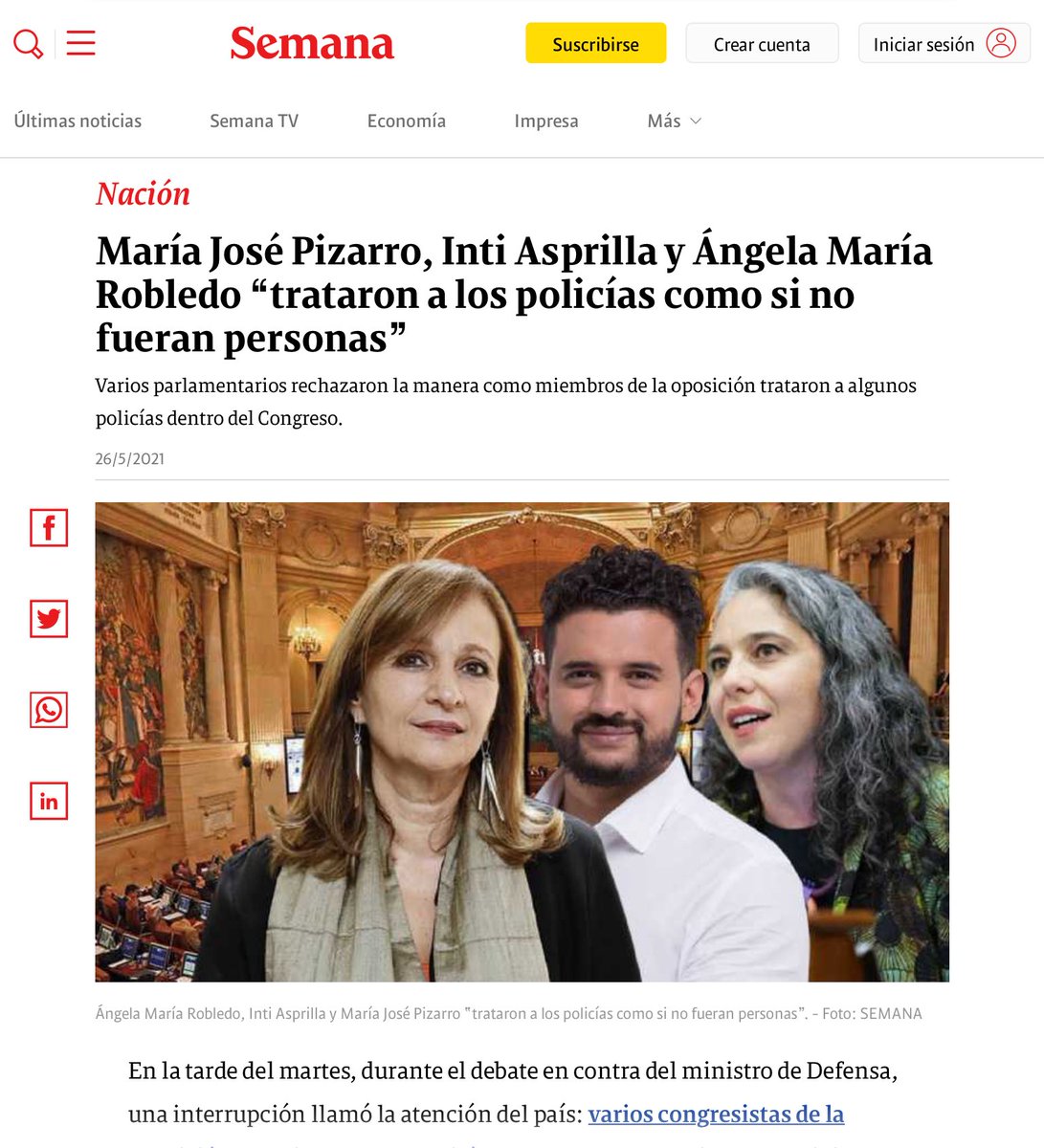 Rafangulo's tweet image. NO te creo #hipócrita HP
Miembros de @PoliciaColombia son de los mismos que insultaste en congreso junto con #acabaropas que tienes como compañeros y los echaste como si ese lugar fuera tuyo #mlpda
Tu vives de la plata de Colombianos #NOteEquivoques 

m.facebook.com/RevistaSemana/…