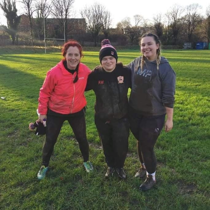 WE'RE BACK!!! 🏈💪

A massive thank you to our close friends at @paisleyrfc_ladies for the fantastic first session back after our winter break! ❄ Lots of muddy fun was had by all! 

The ladies are back in action again this coming Tuesday from 7:30pm to 9pm <a href="/clydebankcsh/">Clydebank Community Sport Hub</a> 🔴⚫
