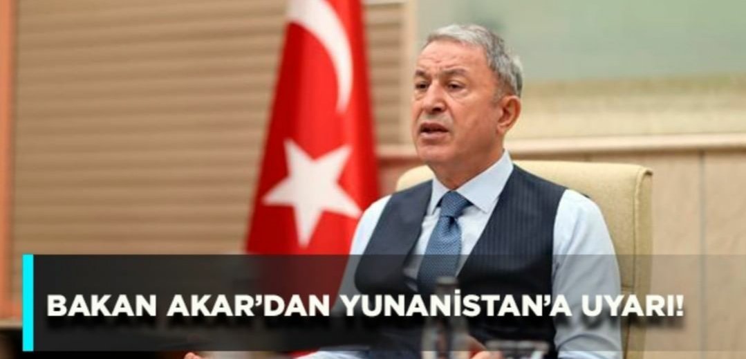 𝐌𝐩𝐭𝐥𝐚 🇹🇷 (@by__mptla) on Twitter photo Milli Savunma Bakanı 
Hulusi Akar yabancı basına 
Yunanistan hakkında açıklama yaptı . 
◾Silahlaniyorsunuz  bu savunma amaçlı ise çok fazla gereksiz .
◾Ama Türkiye 'ye karşı silahlaniyorsanız çok az .  
Kral yargı dağıtmış :) Milli Savunma Bakanı 
Hulusi Akar yabancı basına 
Yunanistan hakkında açıklama yaptı . 
◾Silahlaniyorsunuz  bu savunma amaçlı ise çok fazla gereksiz .
◾Ama Türkiye 'ye karşı silahlaniyorsanız çok az .  
Kral yargı dağıtmış :)