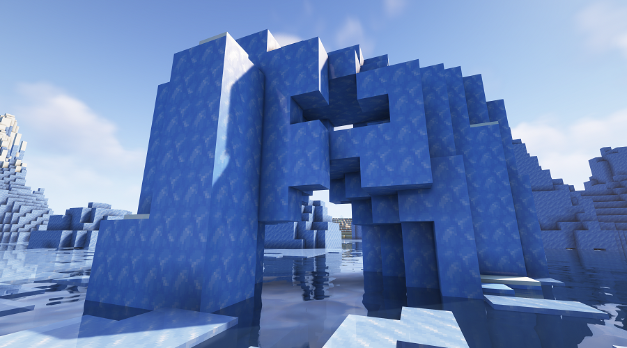 Togami Rui 1 18 1java版 新たに樹氷や雪原を発見 画像は今まで見た事ない巨大な 青氷 の山 青氷の塊を数か所発見したのはかなりでかい シルクタッチの出番が来たよ メサもだったけど1 18 1になってバイオーム生成の仕方がかなり変わった それとも