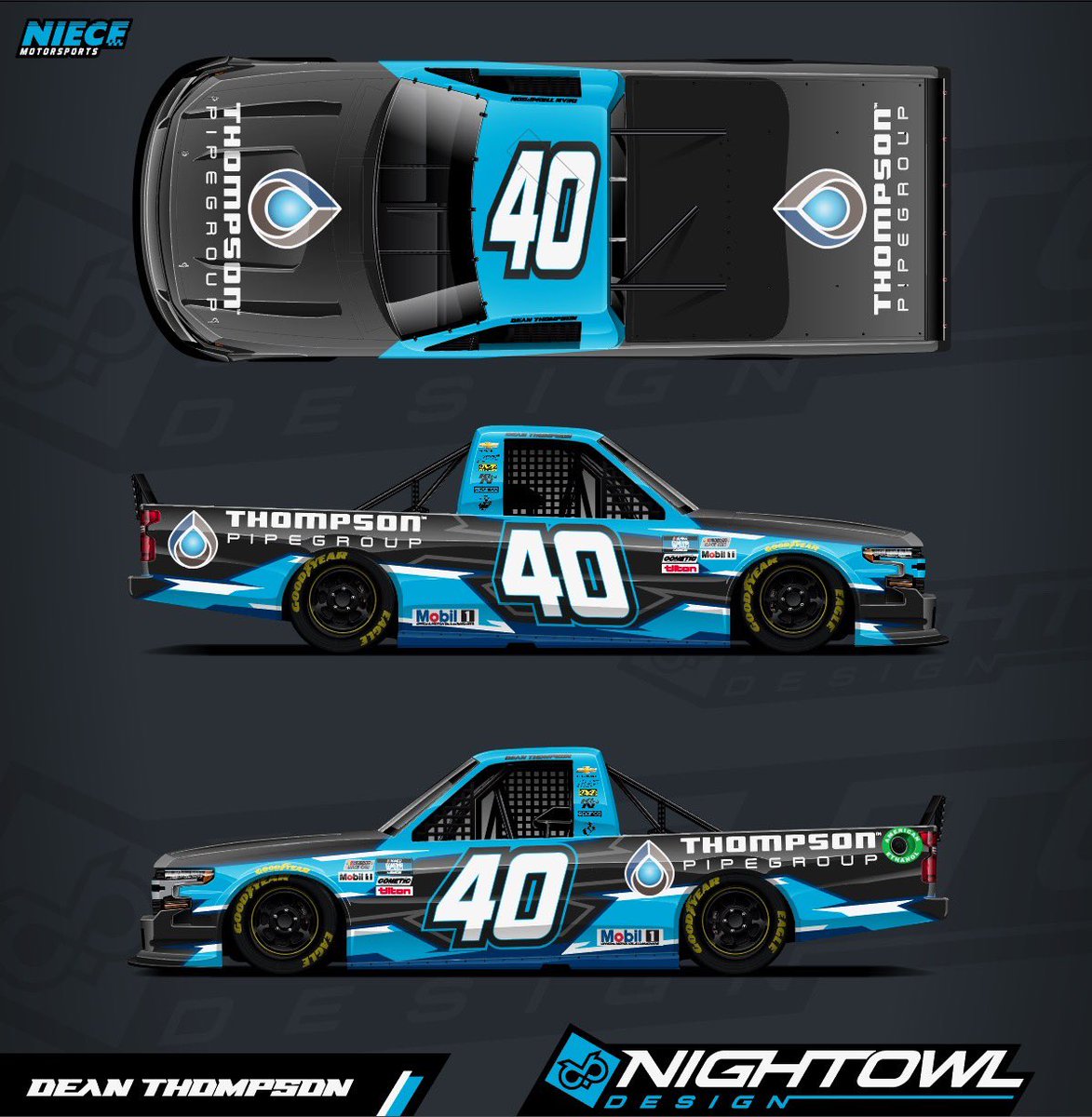 40 DAYS LEFT UNTIL @DAYTONA TRUCKS! I'm excited to show y'all my new paint  scheme for this year!, image size:1173x1200