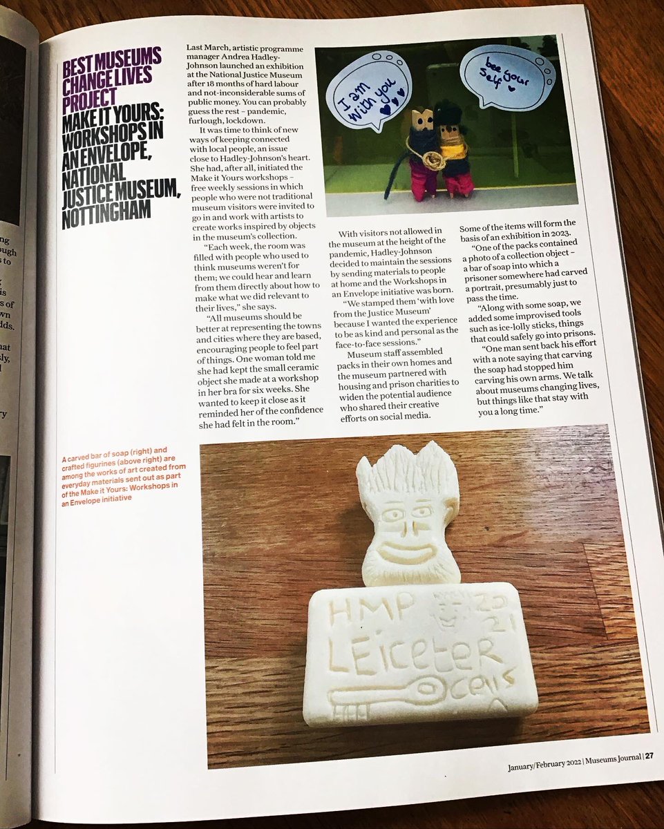 NJMIdeas's tweet image. How exciting 💥 Big thank you #MuseumsJournal @MuseumsAssoc for profiling our work in this months super edition 💛 Love to the people who prototyped, tested, packed, distributed, funded and enjoyed Workshops in an Envelope with us #MuseumsChangeLives #creativity #community