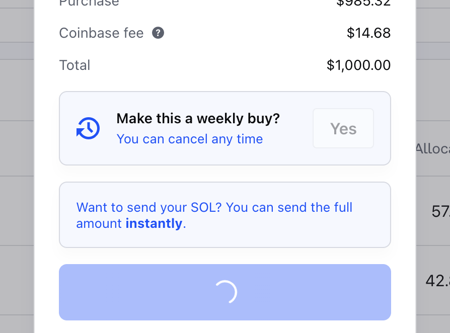 bartdecrem's tweet photo. this is some seriously shitty trappy @coinbase UI, the greyed out Yes thing. #worstpractices https://t.co/QkVcfcSJHr