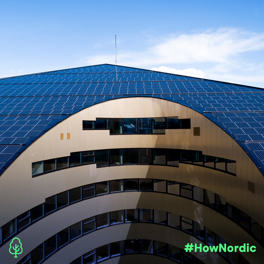 how_nordic's tweet photo. Norway's Brattørkaia is an energy-positive office building. It's solar powered &amp; new but has already produced more electricity than it consumed throughout its construction. It funnels excess renewable energy to neighbouring buildings.  #hownordic #energypositive #renewableenergy https://t.co/hEntspeSCL