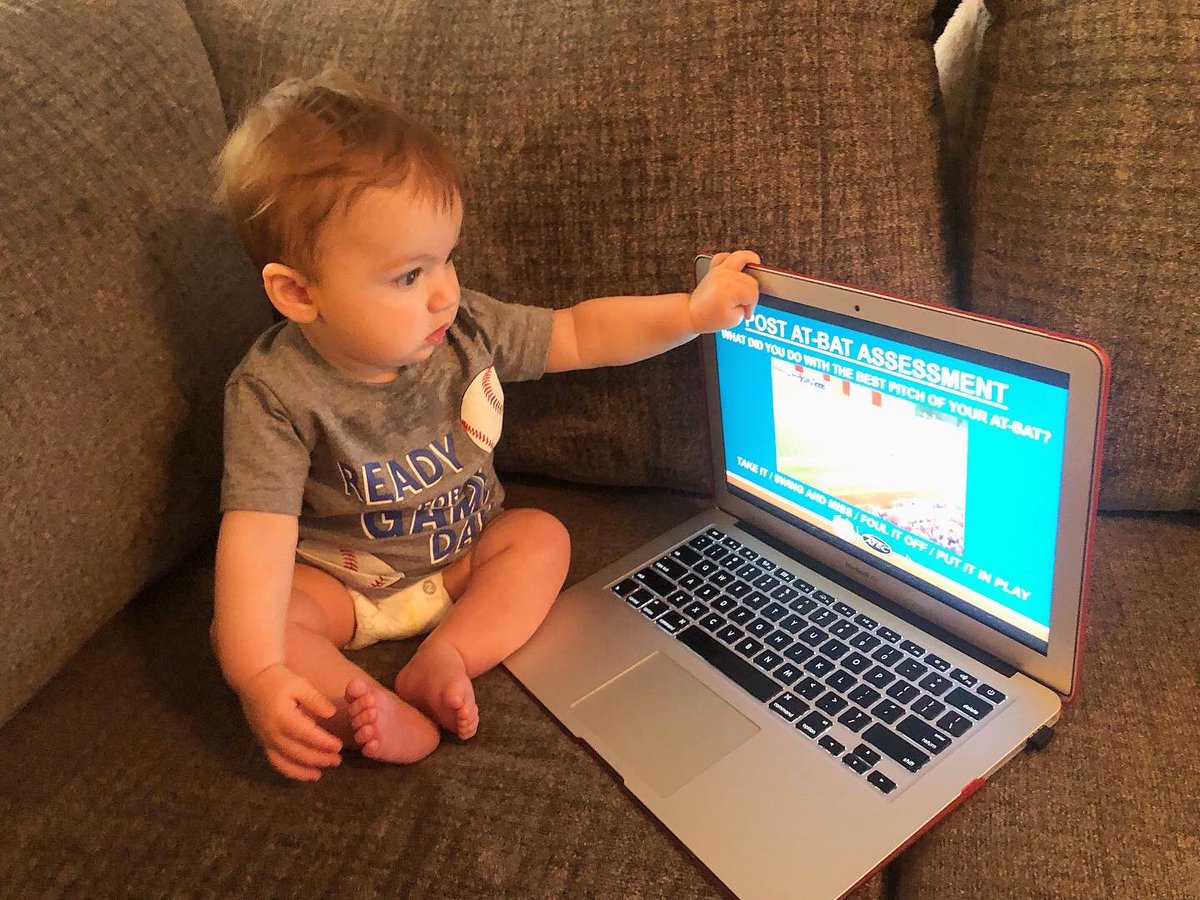 CoachCoop37's tweet photo. Little man still under the weather so we stayed home from church this morning and watched the last day of @ABCA1945 coaching clinic together.
Starting him young! ๐คฃ๐๐ค๐ผ โพ๏ธ#CutterAllen #ABCA2022 https://t.co/GyAB1lijzF