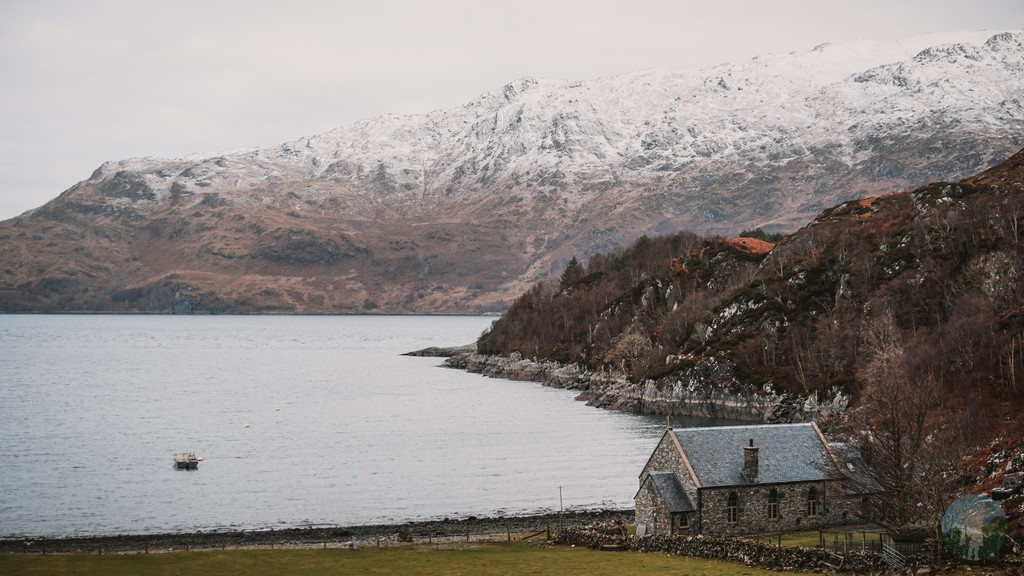 Moody winter wanders at Loch Morar this week with views over 'Rob Roy' beach, distant Rum and forbidding Knoydart #Scotland