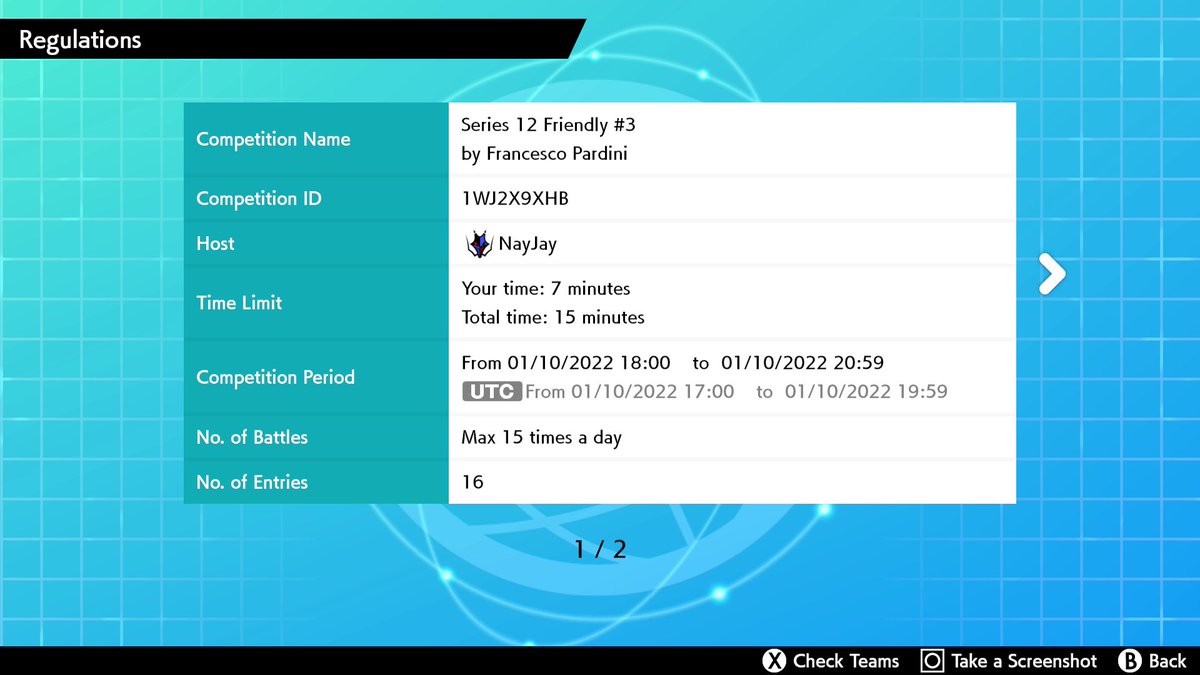 Tomorrow another Series 12 Friendly! 
RT appreciated to spread the word!