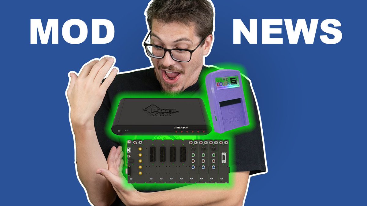 dubesinhower's tweet image. Updates on Muramasa PS1 shells, GameBox starts phasing out GBHD Color kits, and some new PixelFX Morph details.

Watch Retro Modding News here: youtube.com/watch?v=j4HyD7…