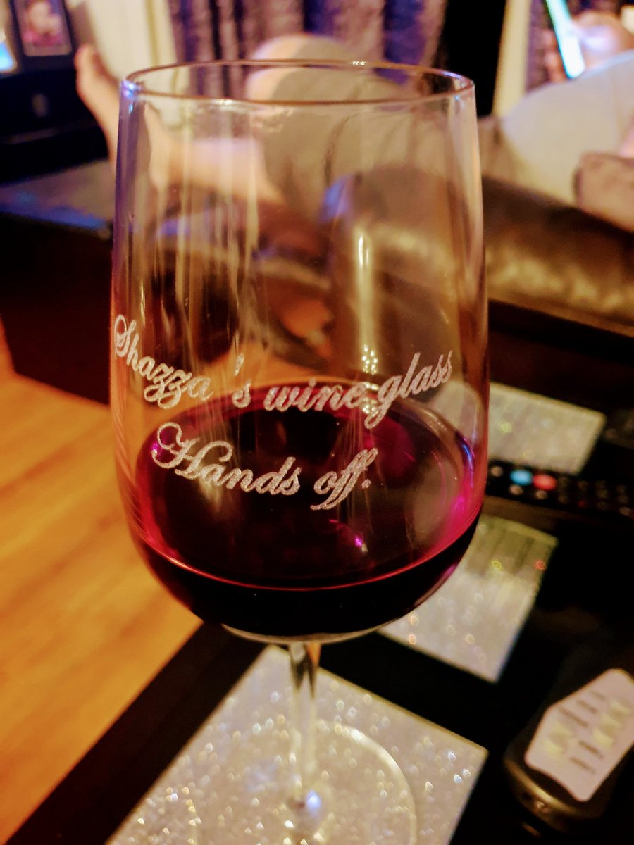 Love my wine glass, Christmas present of my lovely colleague x