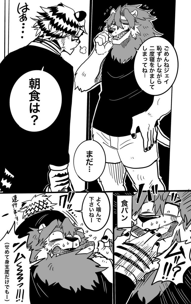 相棒にはちょっとハード?🐯🍞 