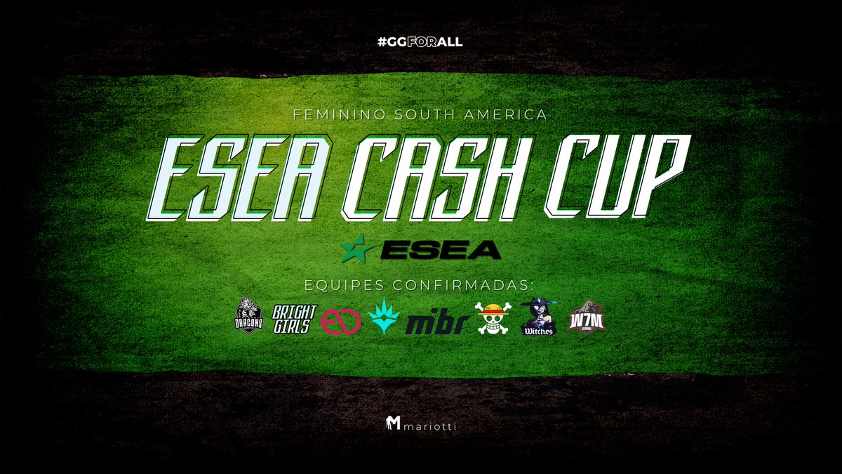 gabrielmariotti's tweet photo. Faltando menos de uma semana para começarmos o circuito ESL Feminino, esses são os times confirmados até o dia de hoje.

#GGFORALL https://t.co/6j8uDfnbMf