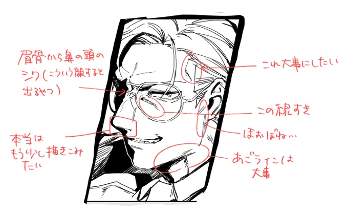 さいきん描くの好きな部分 