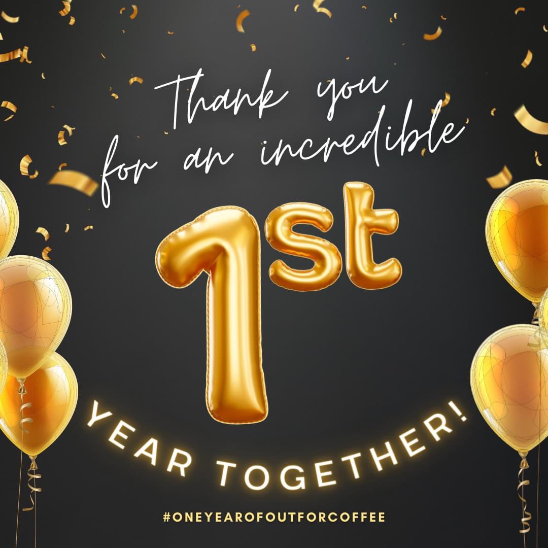 OutForCoffeeML's tweet photo. This week's episode marks a full year with O4C! Thank you so much to everyone who has shown their support and joined us for a cup! We can't wait to see what the next year has in store! 
Love,
Mike, Laurie &amp; Rob
#podcast  #outforcoffee #mikeandlaurie #thanks
#OneYearOfOutForCoffee https://t.co/wrXxqw9Tlr