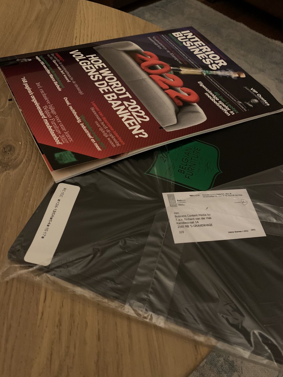 Nieuwste editie ban het #vakblad plus 168 pagina #Belgofurn bijsluiter. #InteriorBusinessMagazine