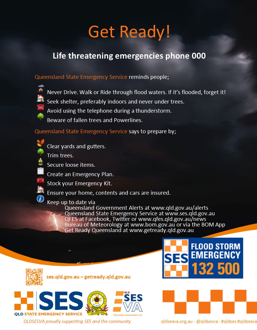 QLDSESVA's tweet photo. Never Drive. Walk or Ride through flood waters. If it’s flooded, forget it!

Life threatening Emergencies phone 000
Flood and Storm Emergencies phone 132 500

https://t.co/Qsl4IzlCvS
https://t.co/Px38Afrxo8

@QLDSESVA @QldFES

#qldses #qldsesva #qldfes #ses #sesvolunteers https://t.co/vFokgij4ig