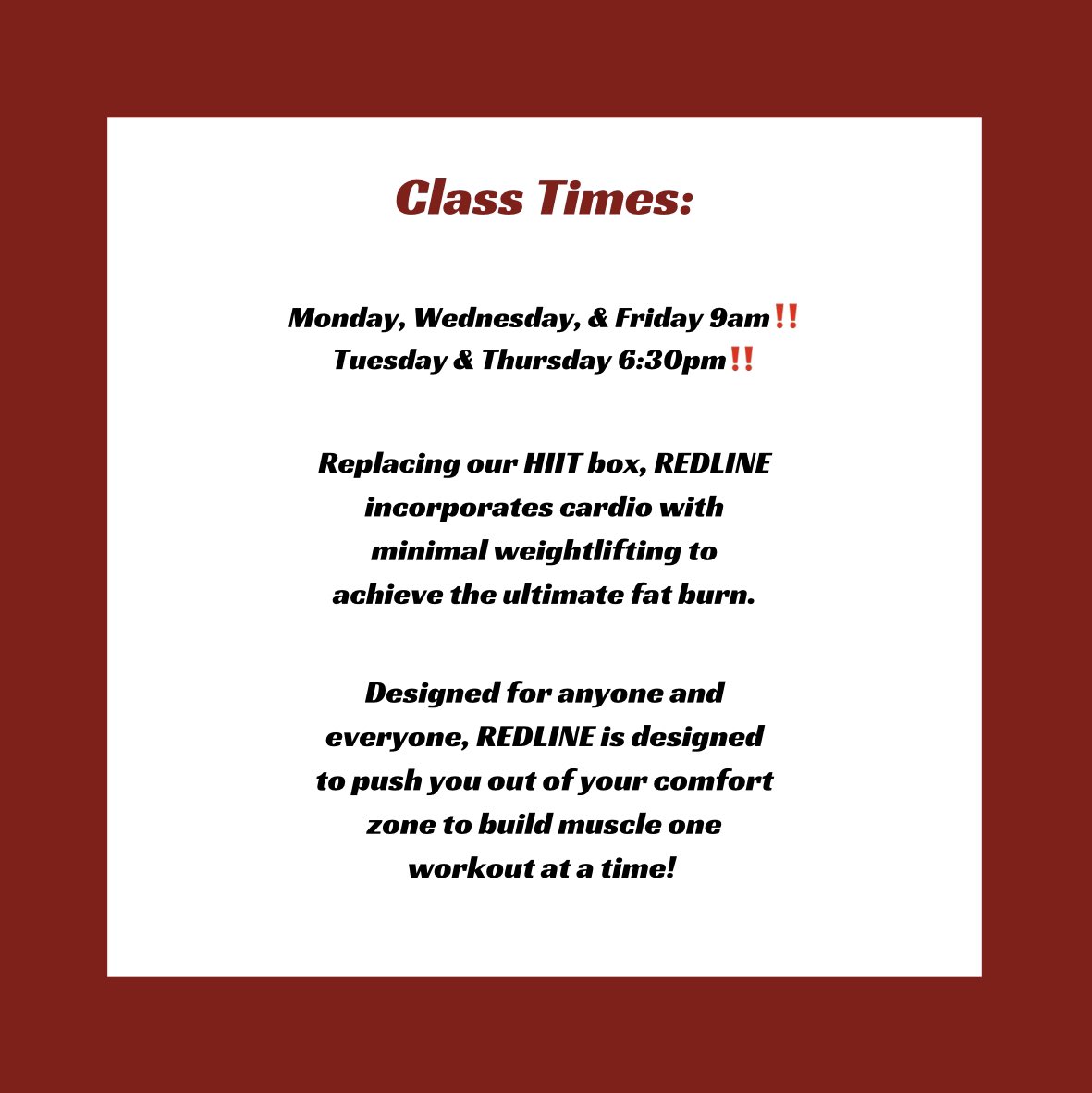 NorthRidge_Fit's tweet photo. 🚨NEW CLASS ALERT🚨 https://t.co/cBzF5ix2Xz
