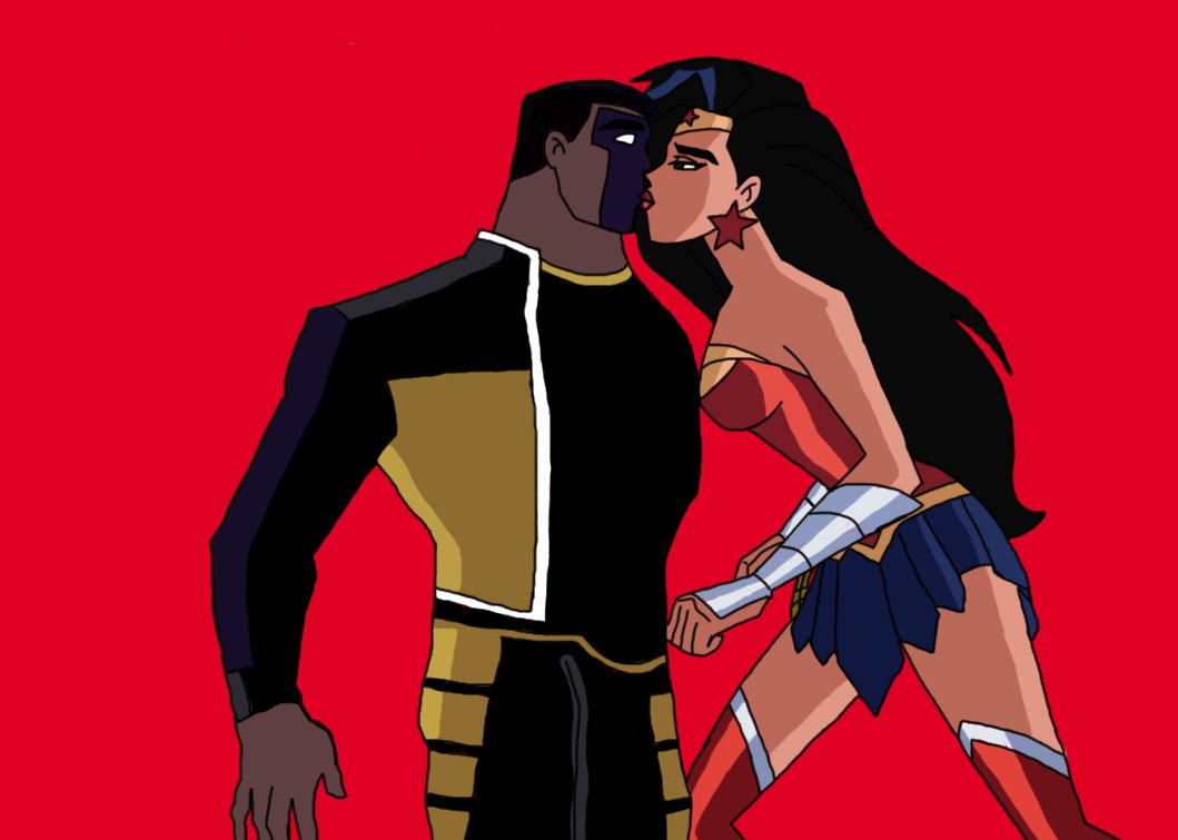 Wonder Woman And Batman Justice League Kiss