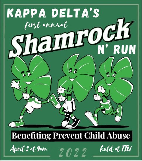 Sign up for Kappa Delta’s first Shamrock N’ Run, supporting Prevent Child Abuse America💚☘️ LINK IN BIO !!!