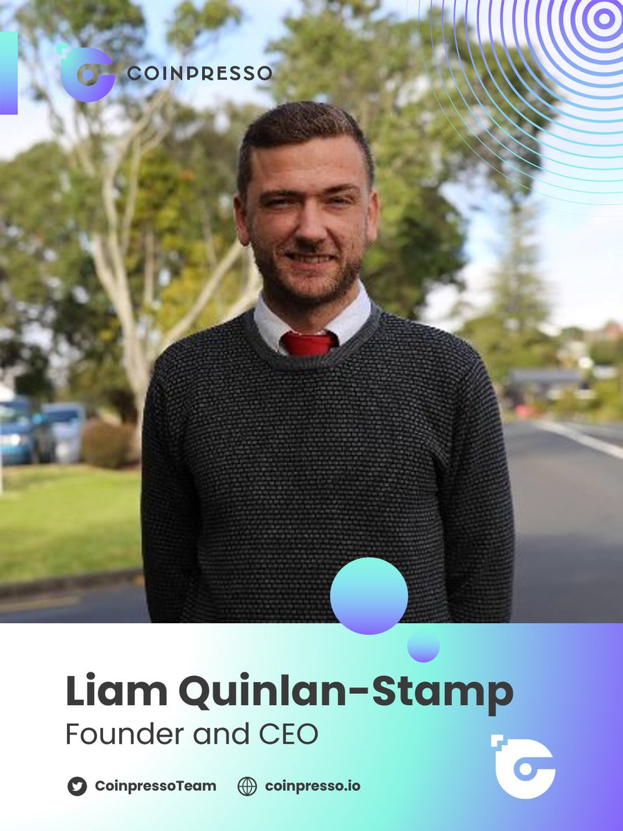 CoinpressoTeam's tweet photo. Meet Liam Quinlan-Stamp, Founder and CEO at #Coinpresso!👨💼☕️
"We created Coinpresso with a view to bridge digital marketing solutions to the cryptocurrency market. I love seeing our clients succeed!"
Check out our about page to learn more the #team!👇
https://t.co/h0VYBH8epq https://t.co/JhRo5qYaMP